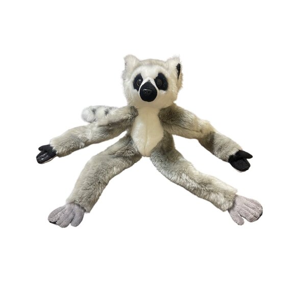 Adventure Planet Lemur Plush Toy Hook Loop Hands Ringtail 18" tall - Picture 4 of 4